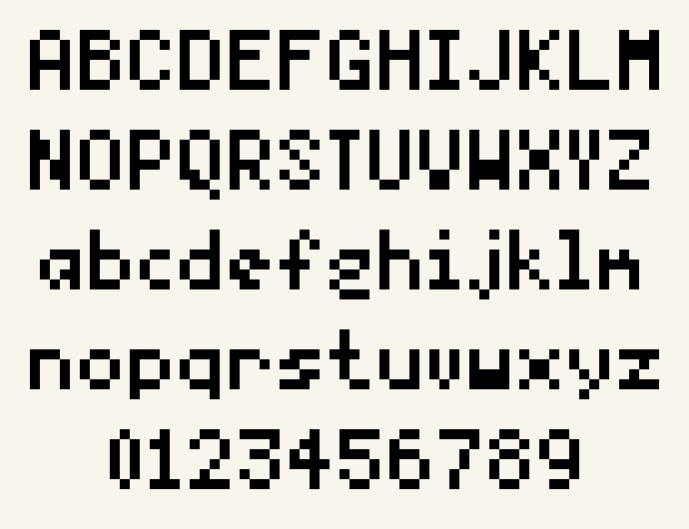 classic full cross stitch alphabet: uppercase, lowercase and numbers