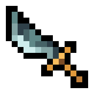 Finished pixel art for How to Draw a 16×16 Basket-Hilt Steel Saber in Pixel Art