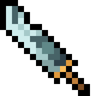 Finished pixel art for How to Draw a 16×16 Fullered Steel Longsword in Pixel Art