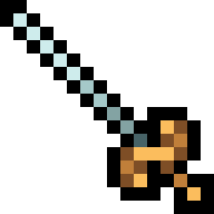 Finished pixel art for How to Draw a 16×16 Ornate Rapier with a Pixel Art Basket Guard