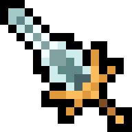 Finished pixel art for How to Draw a 16×16 Radiant Branch-Guard Steel Sword in Pixel Art