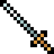 Finished pixel art for How to Draw a 16×16 Pixel Art Steel Dagger, One Pixel at a Time