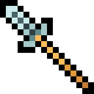 Finished pixel art for How to Draw a 16×16 Winged Steel Spear in Pixel Art